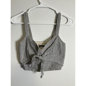 Abercrombie & Fitch Striped Crop Top Women Small